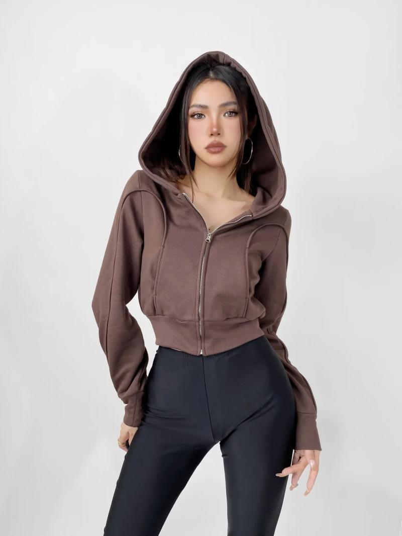 Femme  Blouson Sweatshirt À Capuche  | Blousons & Vestes Blousons & Vestes Blousons & Vestes