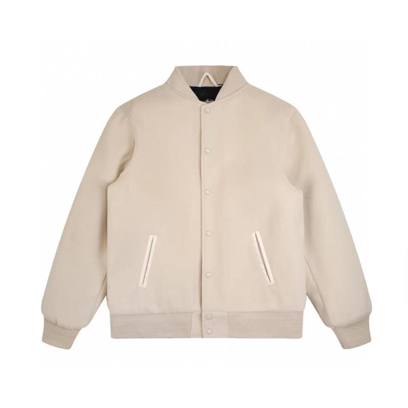 Femme  Blouson Varsity Cropped En Laine Et Fourrure 4G  | Vestes & Manteaux Femme BLANC