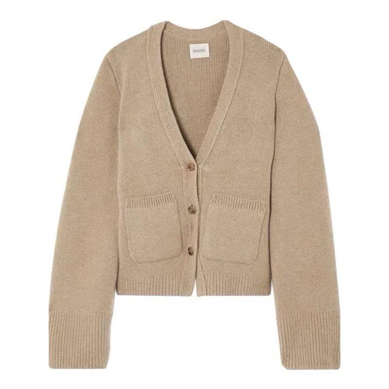 Femme  Cardigan Long Strassé  | Pulls & Cardigans Femme BEIGE