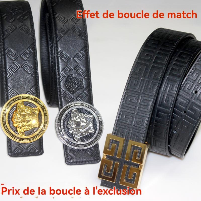 Femme  Ceinture Réversible À Boucle 4G En Toile Enduite  | Ceintures Accessoires Ceintures