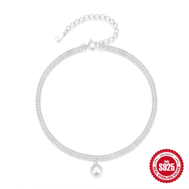 Femme  Collier Torque Pearl En Métal Avec Perle Et Cristaux  | Bijoux Accessoires ARGENTE