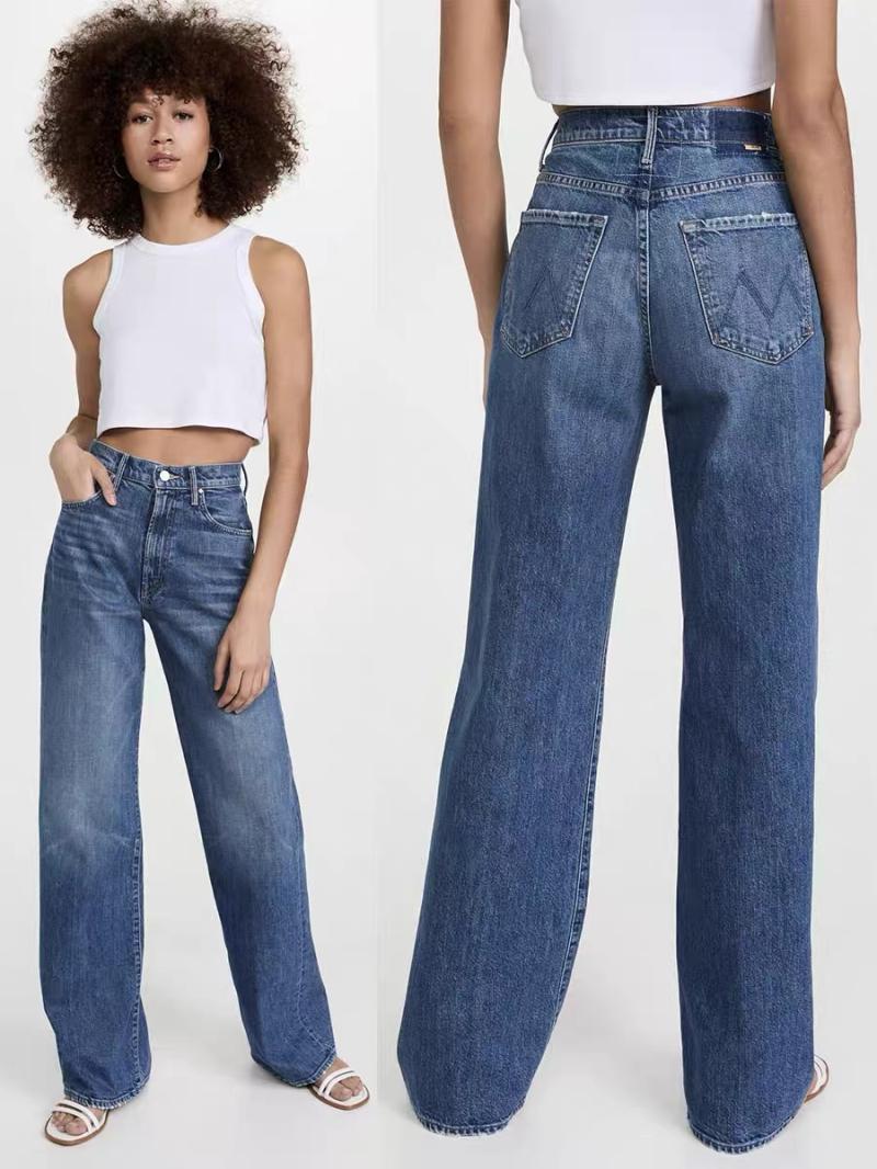 Femme  Jean Michel Baggy Denim Foncé  | Pantalons & Jeans Femme DENIM BLEU