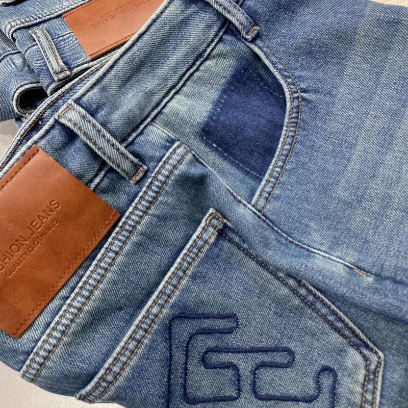 Femme  Jean Toto Détail Logo Poche Arrière  | Pantalons & Jeans Femme DENIM BLEU