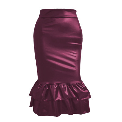 Femme  Jupe Short En Satin  | Jupes & Shorts Femme BORDEAUX