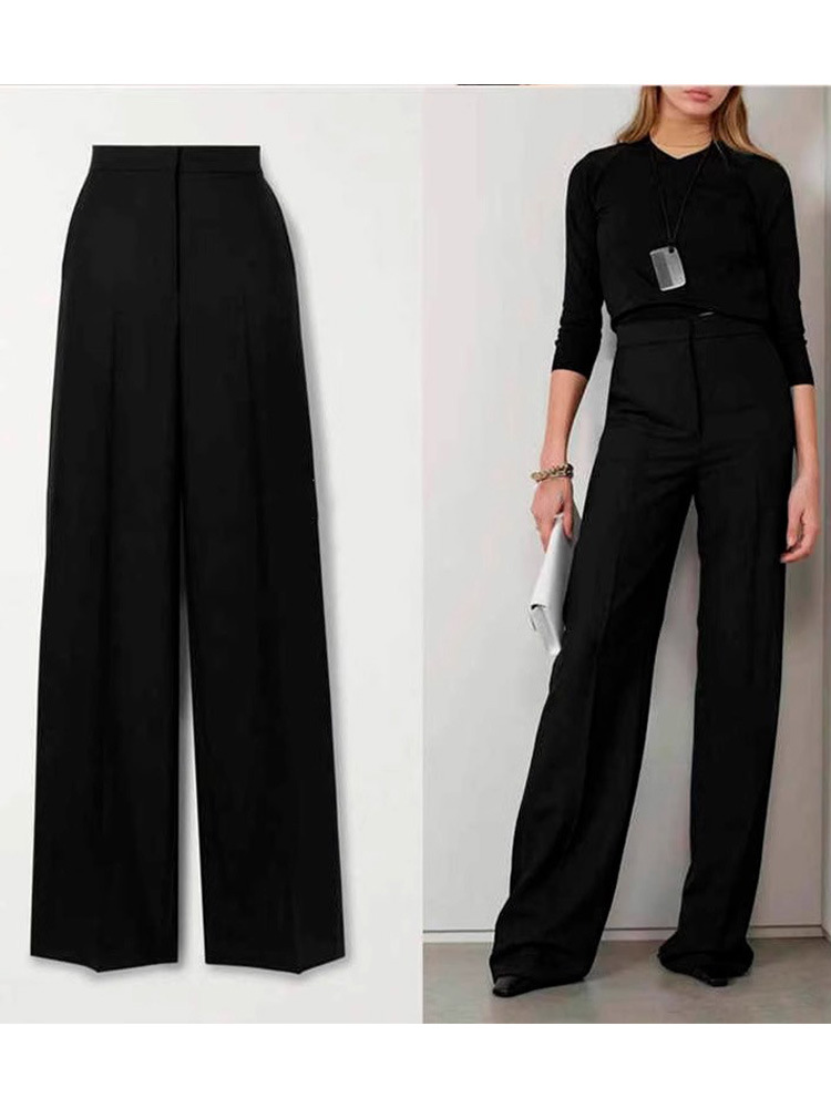 Femme  Pantalon De Tailleur Oversize En Laine  | Pantalons & Jeans Femme Femme