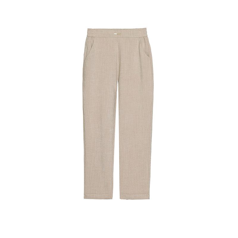 Femme  Pantalon Droit En Tweed  | Pantalons & Jeans Femme CAMEL