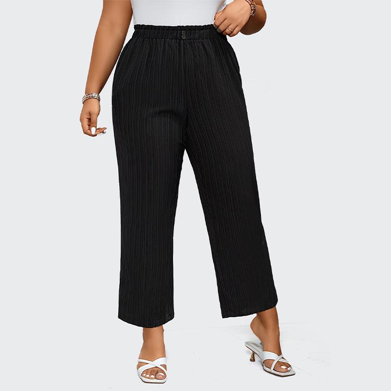 Femme  Pantalon Fluide Plissé Volanté  | Pantalons & Jeans Femme Femme