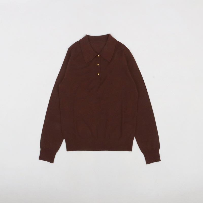 Femme  Pull Torsadé À Col Polo  | Pulls & Cardigans Femme BORDEAUX