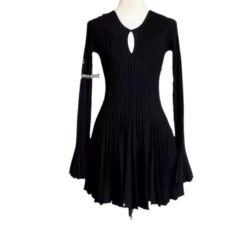 Femme  Robe Courte Noire Volantée  | Robes Femme Femme