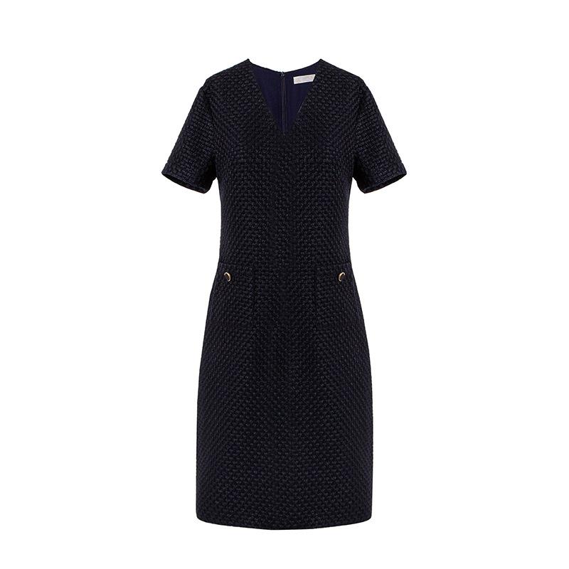 Femme  Robe En Tweed À Détail 4G Liquid  | Robes Femme Femme