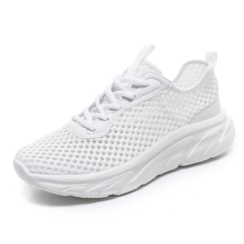 Femme  Sneakers Compensées Marshmallow En Gomme Et Maille  | Sneakers Chaussures BLANC