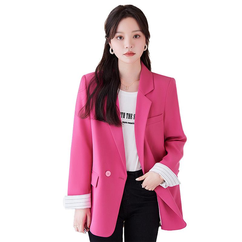 Femme  Veste Tailleur Rose  | Blazers Femme Blazers