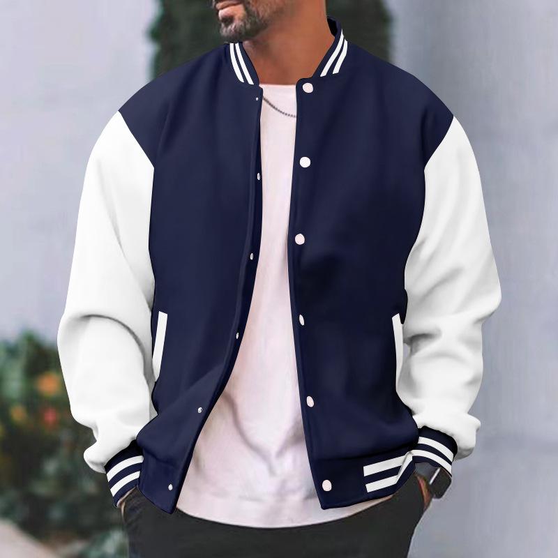 Homme  Blouson Varsity  1952 En Denim  | Denim Denim BLANC