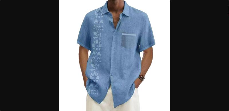 Homme  Chemise Ample En Jacquard Floral  | Chemises Chemises Chemises