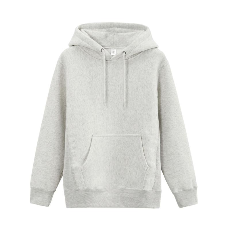 Homme  Hoodie Homme Brodé En Coton Biologique  | Sweats & Joggings Homme GRIS CHINE