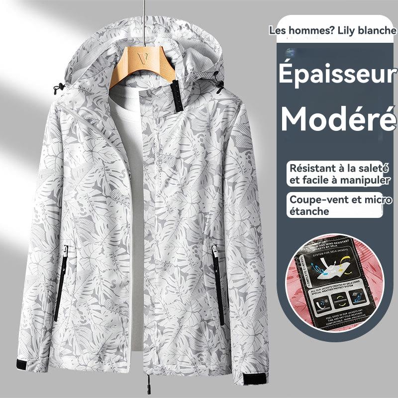 Homme  Parka Courte En Jacquard Chat  | Vestes & Manteaux Homme GRIS CLAIR MELANGE