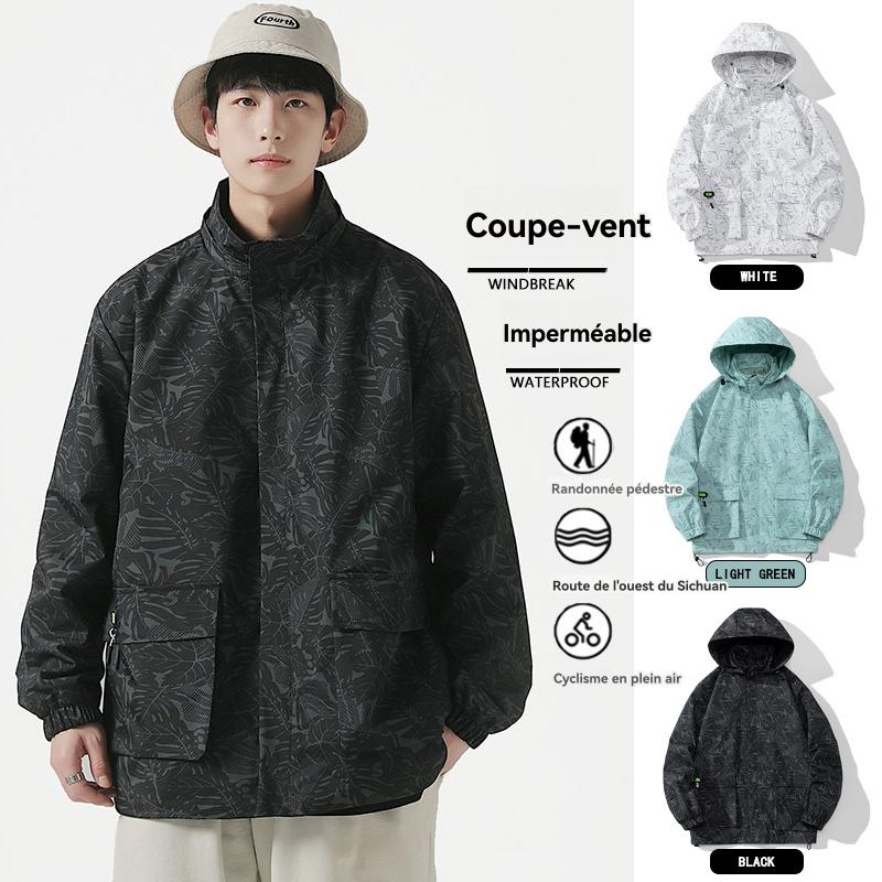 Homme  Parka En Jacquard Chat  | Vestes & Manteaux Homme GRIS CLAIR MELANGE