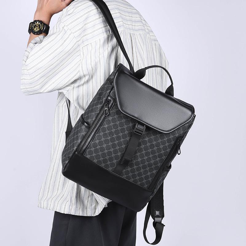 Homme  Sac À Dos En Toile Enduite Square Cross  | Sacs Accessoires Homme