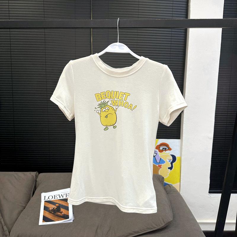 Homme  T-Shirt En Coton Avec Imprimé  Lemons  | T-Shirts & Polos Homme BLANC