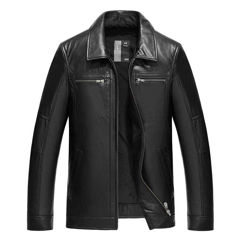 Homme  Veste Biker En Cuir  | Vestes & Manteaux Homme Homme