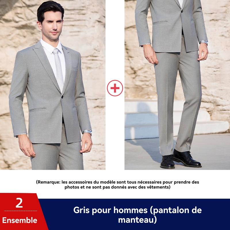 Homme  Veste Slim En Laine  | Vestes & Manteaux Homme GRIS NUAGE